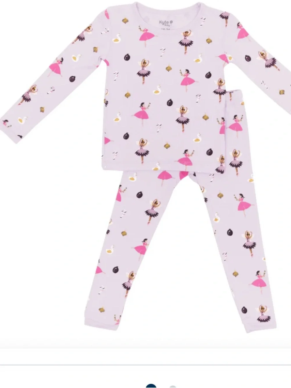 Kyte Baby Long Sleeve Pajama Set | Sugar Plum  4T